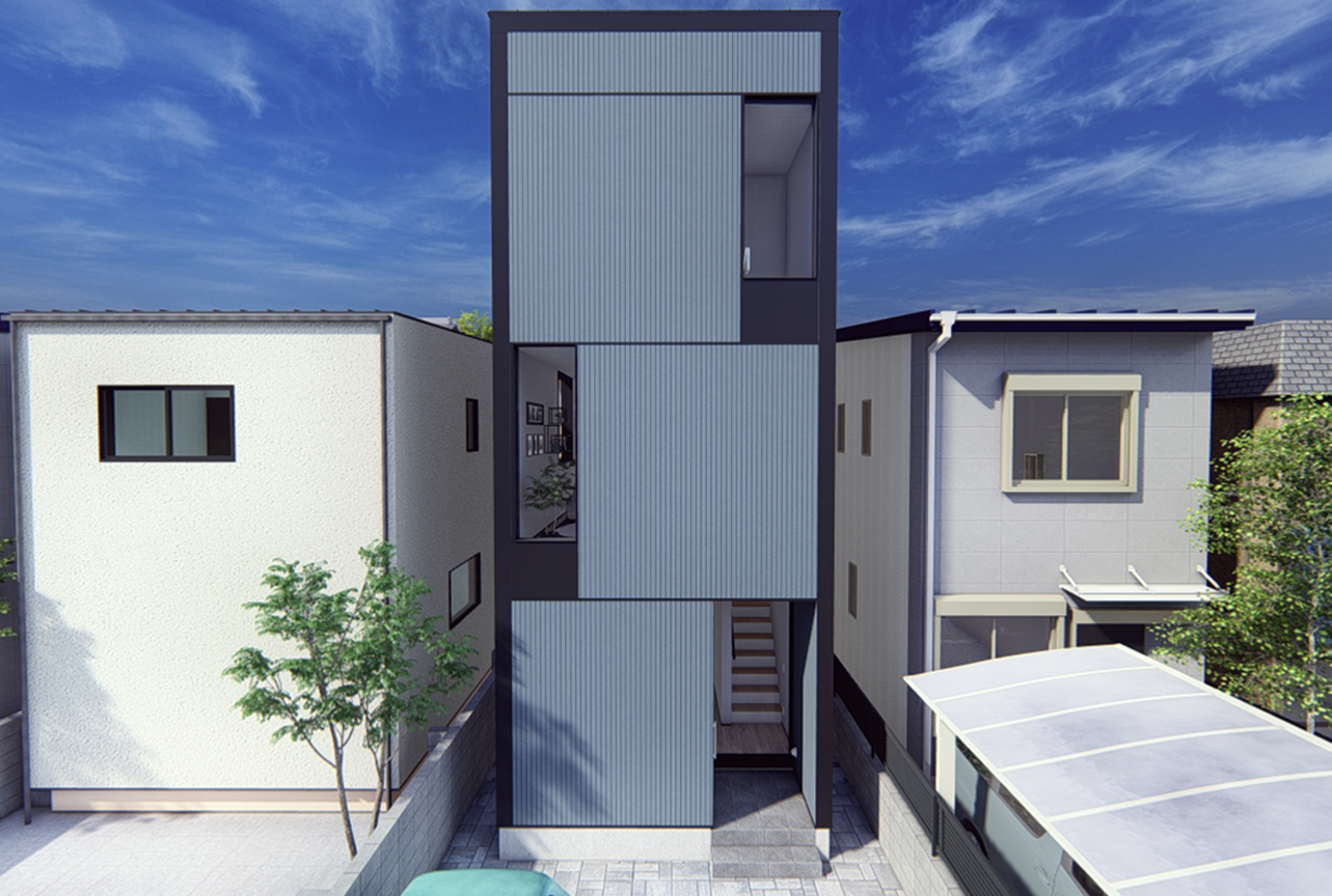 狭小の家 3階建て